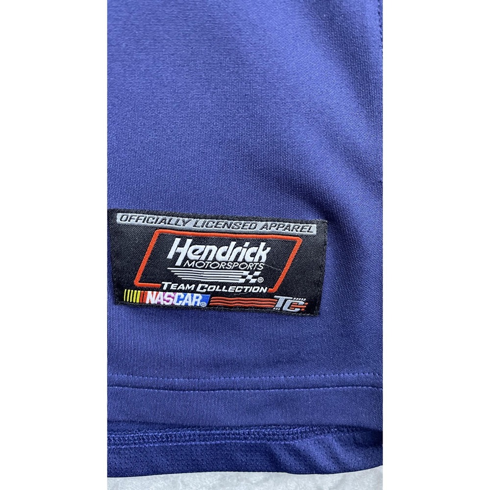 Jimmie Johnson Shirt Mens XL Blue NASCAR Racing 48 Hendrick Motorsports Polo - Picture 3 of 8